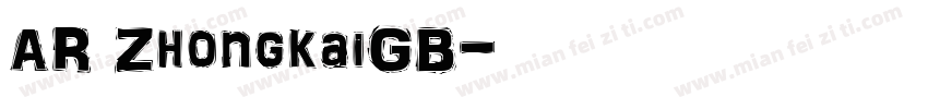 AR ZhongkaiGB字体转换